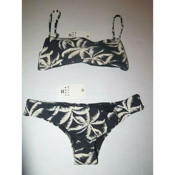 Billabong Sz S/8 Palm Side 2 Piece Swimsuit Hawaii Lo & Matching Bralette $94+ - Picture 5 of 8